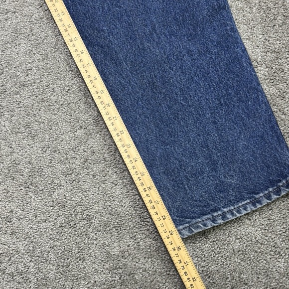 Vintage Carhartt Double Knee Denim Jeans 40X30 Carpenter Dungaree Faded - Picture 11 of 13